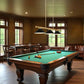Z-Lite Vanguard 3050-3RB-MB15 59" 3-Light Rubbed Brass Steel and Aluminum Frame Matte Black Steel Shade Billiard Light