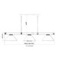 Z-Lite Vanguard 3050-3RB-PWH 59" 3-Light Rubbed Brass Steel and Aluminum Frame White Plastic Shade Billiard Light