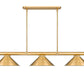 Z-Lite Vanguard 3050-3RB-RB15 59" 3-Light Rubbed Brass Steel and Aluminum Billiard Light