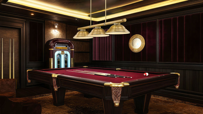 Z-Lite Vanguard 3050-3RB-SRB 59" 3-Light Rubbed Brass Steel and Aluminum Billiard Light