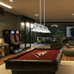 Z-Lite Vanguard 59" 3-Light Brushed Nickel Steel and Aluminum Frame Brushed Nickel Steel Shade Billiard Light
