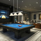 Z-Lite Vanguard 59" 3-Light Brushed Nickel Steel and Aluminum Frame White Linen Glass Shade Billiard Light