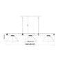 Z-Lite Vanguard 59" 3-Light Brushed Nickel Steel and Aluminum Frame White Linen Glass Shade Billiard Light