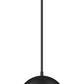 Z-Lite Vega 12" 1-Light Matte Black Steel Frame Matte Black and Gold Frame Pendant Light