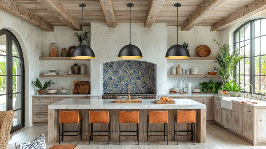 Z-Lite Vega 16" 1-Light Matte Black Steel Frame Matte Black and Gold Frame Pendant Light