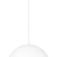 Z-Lite Vega 24" 3-Light Matte White Steel Frame Matte White and Gold Frame Pendant Light