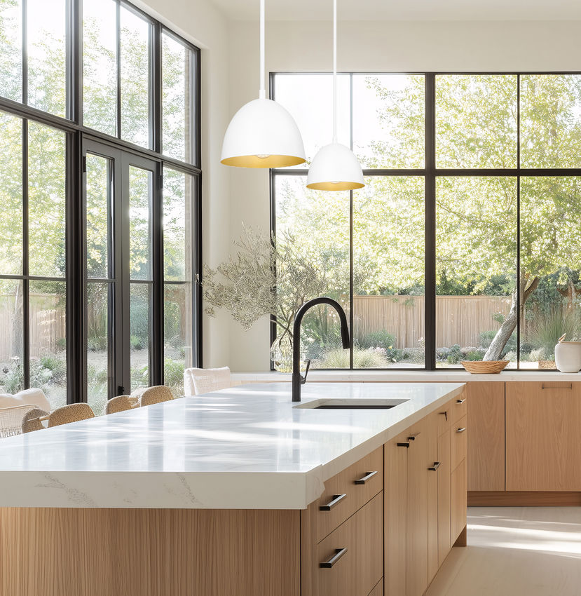 Z-Lite Vega 8" 1-Light Matte White Steel Frame Matte White and Gold Frame Pendant Light