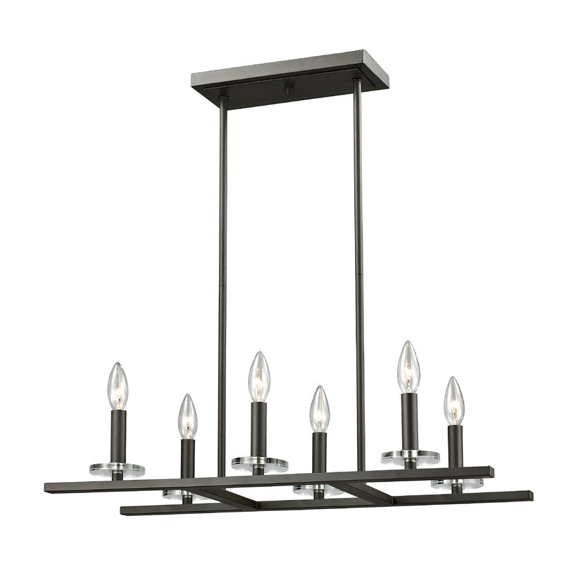 Z-Lite Verona 13" 6-Light Bronze Pendant Light