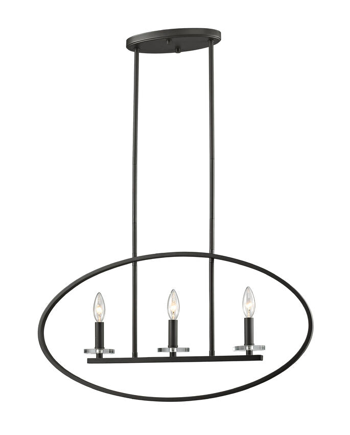 Z-Lite Verona 3" 3-Light Bronze Pendant Light