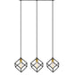 Z-Lite Vertical 10" 3-Light Bronze and Olde Brass Steel Island Light