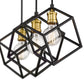 Z-Lite Vertical 10" 3-Light Bronze and Olde Brass Steel Island Light