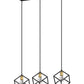 Z-Lite Vertical 10" 3-Light Bronze and Olde Brass Steel Island Light