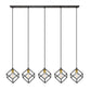 Z-Lite Vertical 10" 5-Light Bronze and Olde Brass Steel Island Light