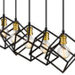 Z-Lite Vertical 10" 5-Light Bronze and Olde Brass Steel Island Light