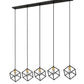 Z-Lite Vertical 10" 5-Light Bronze and Olde Brass Steel Island Light