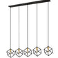 Z-Lite Vertical 10" 5-Light Bronze and Olde Brass Steel Island Light