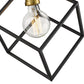 Z-Lite Vertical 11" 1-Light Bronze and Olde Brass Pendant Light