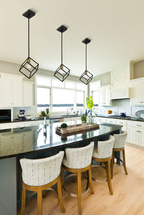 Z-Lite Vertical 11" 1-Light Bronze and Olde Brass Pendant Light