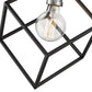Z-Lite Vertical 11" 1-Light Matte Black and Brushed Nickel Pendant Light