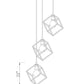 Z-Lite Vertical 18" 3-Light Bronze and Olde Brass Pendant Light