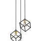 Z-Lite Vertical 18" 3-Light Bronze and Olde Brass Pendant Light