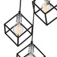 Z-Lite Vertical 18" 3-Light Matte Black and Brushed Nickel Pendant Light