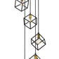 Z-Lite Vertical 21" 5-Light Bronze and Olde Brass Pendant Light