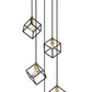 Z-Lite Vertical 21" 5-Light Bronze and Olde Brass Pendant Light