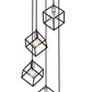 Z-Lite Vertical 21" 5-Light Matte Black and Brushed Nickel Pendant Light