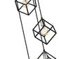 Z-Lite Vertical 21" 5-Light Matte Black and Brushed Nickel Pendant Light