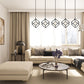 Z-Lite Vertical 21" 5-Light Matte Black and Brushed Nickel Pendant Light