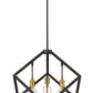 Z-Lite Vertical 24" 4-Light Bronze and Olde Brass Pendant Light