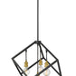 Z-Lite Vertical 24" 4-Light Bronze and Olde Brass Pendant Light