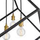 Z-Lite Vertical 24" 4-Light Bronze and Olde Brass Pendant Light