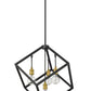 Z-Lite Vertical 24" 4-Light Bronze and Olde Brass Pendant Light
