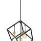 Z-Lite Vertical 24" 4-Light Bronze and Olde Brass Pendant Light