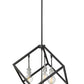 Z-Lite Vertical 24" 4-Light Matte Black and Brushed Nickel Pendant Light