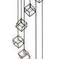 Z-Lite Vertical 24" 7-Light Bronze and Olde Brass Pendant Light