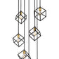 Z-Lite Vertical 24" 7-Light Bronze and Olde Brass Pendant Light
