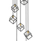 Z-Lite Vertical 24" 7-Light Bronze and Olde Brass Pendant Light