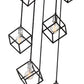 Z-Lite Vertical 24" 7-Light Matte Black and Brushed Nickel Pendant Light