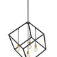 Z-Lite Vertical 34" 4-Light Bronze and Olde Brass Pendant Light