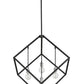 Z-Lite Vertical 34" 4-Light Matte Black and Brushed Nickel Pendant Light