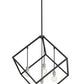 Z-Lite Vertical 34" 4-Light Matte Black and Brushed Nickel Pendant Light