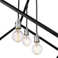 Z-Lite Vertical 34" 4-Light Matte Black and Brushed Nickel Pendant Light
