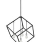 Z-Lite Vertical 34" 4-Light Matte Black and Brushed Nickel Pendant Light