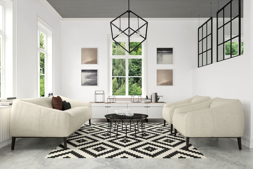 Z-Lite Vertical 34" 4-Light Matte Black and Brushed Nickel Pendant Light