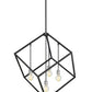 Z-Lite Vertical 34" 4-Light Matte Black and Brushed Nickel Pendant Light