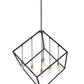Z-Lite Vertical 44" 7-Light Bronze and Olde Brass Pendant Light