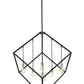 Z-Lite Vertical 44" 7-Light Matte Black and Brushed Nickel Pendant Light
